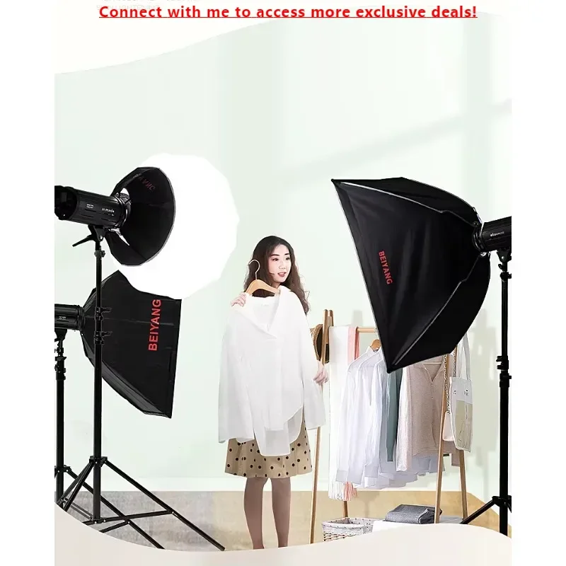 

LED Live Stream Filling Light Set 300W 200W LED Video Light With Softbox And Tripod Stand