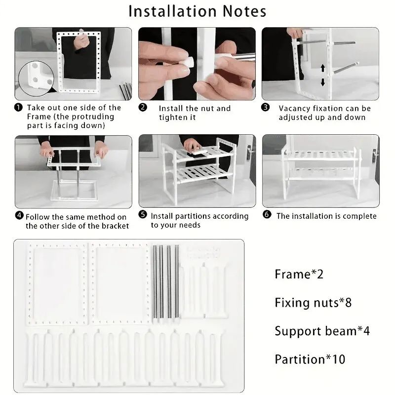 Kast Organizer Planken, Stapelbare Keuken Aanrecht Planken, Kast Organizer En Opslag, Pantry Organizer