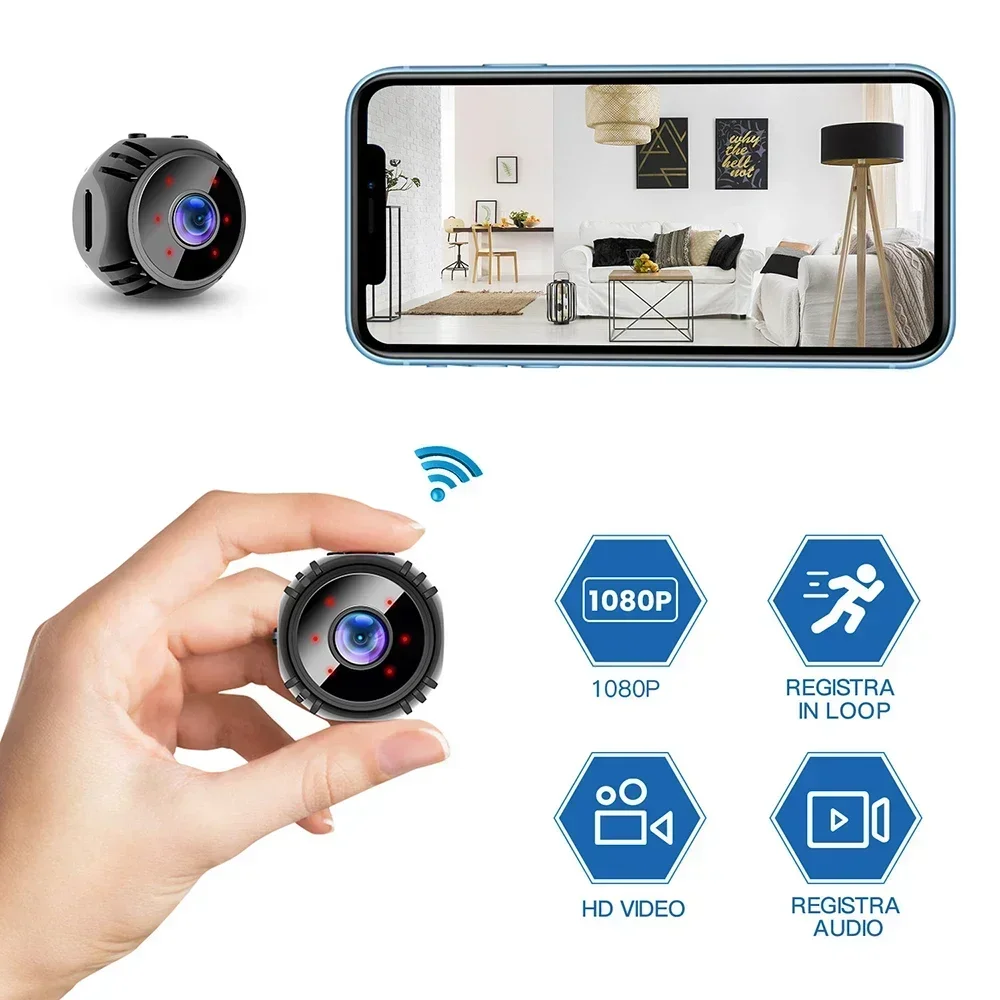 

W8 1080P HD Camcorder Web Wireless Security Camera Wifi Mini Camera Surveillance Cameras Sensor Video Smart Home Safety