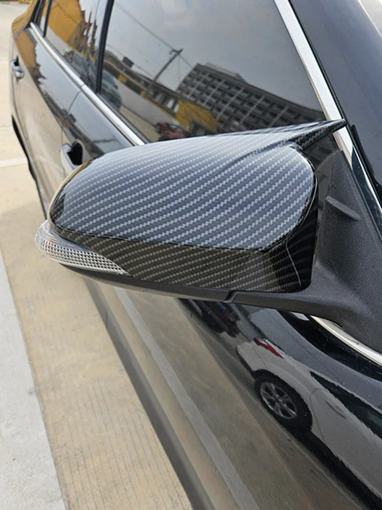 Voor Toyota Camry Corolla Avensis Auris 2014-2018 Auto Achteruitkijkspiegel Zijspiegel Cover Wing Cap Buitendeur Trim Sticker - afbeelding 2