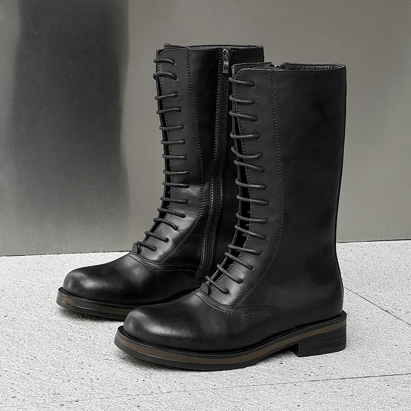 Men Casual High-top Chelsea Boots Black-brown Color Side Zipper New Vintage British Style High-quality Work Boots Sizes 38 - 46