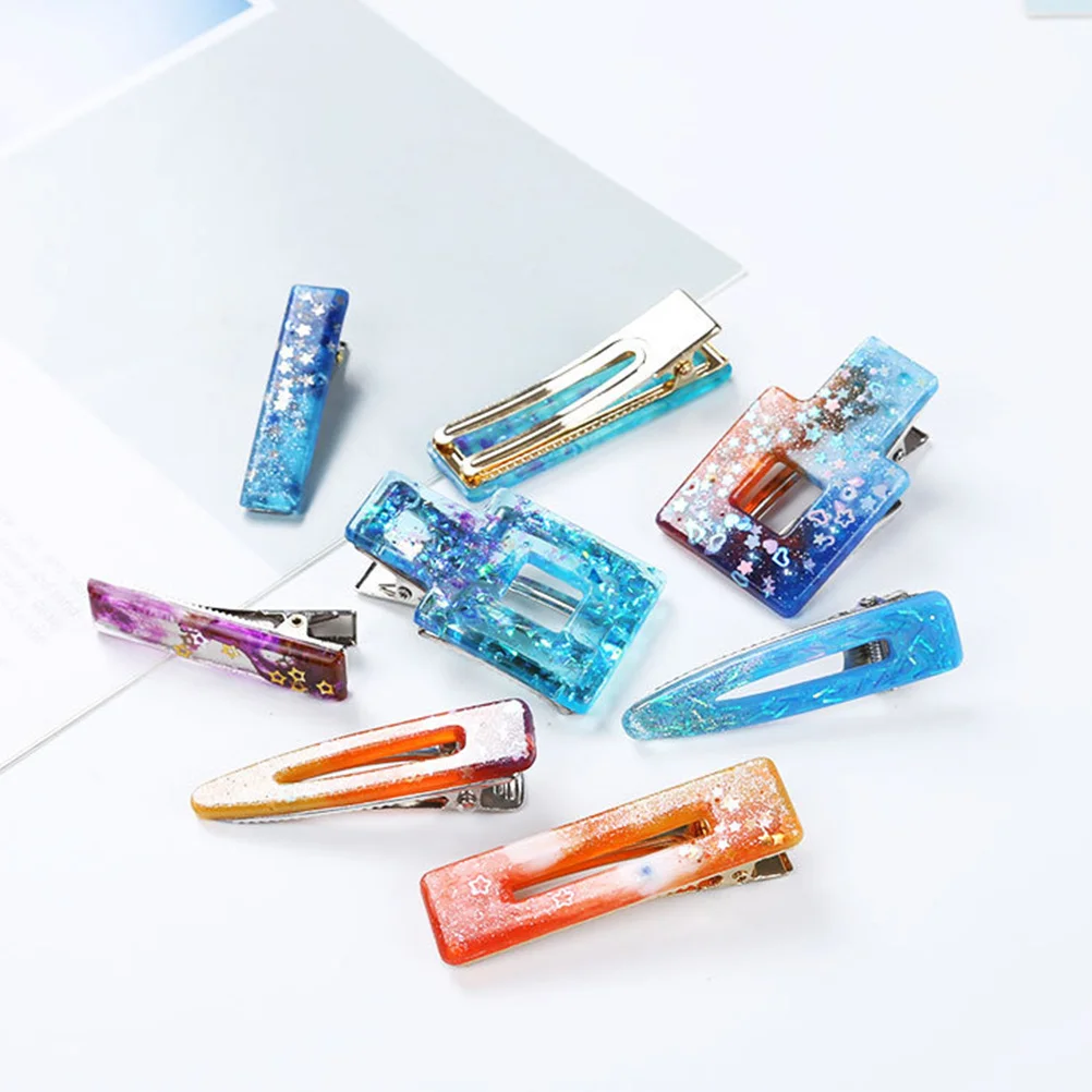 

1 Set Silicone Resin Hairpin Molds Durable Creative Jewelry Casting Diy Mold Portable Pendant Epoxy Kit For Teens Handmade