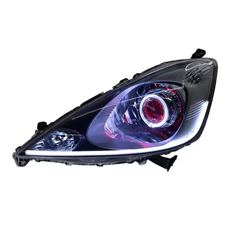 For Honda Fit GK5 2003-20 LED Headlight assembly Xenon angel devil eye DRL daytime running light lamp Car accessories