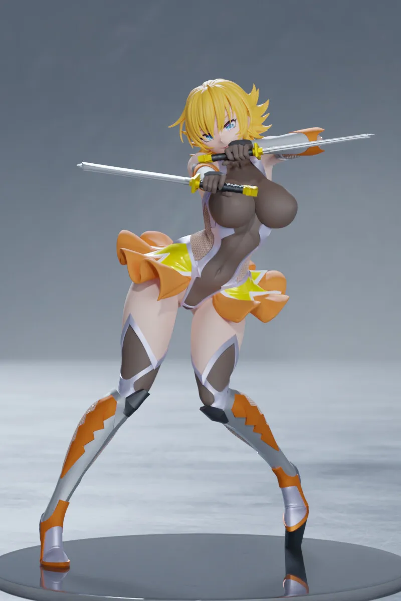 

Комплект фигурок из смолы Taimanin 1/7 Игава Сакура Двойной меч махает Неокрашенный комплект из смолы для гаража Модель GK