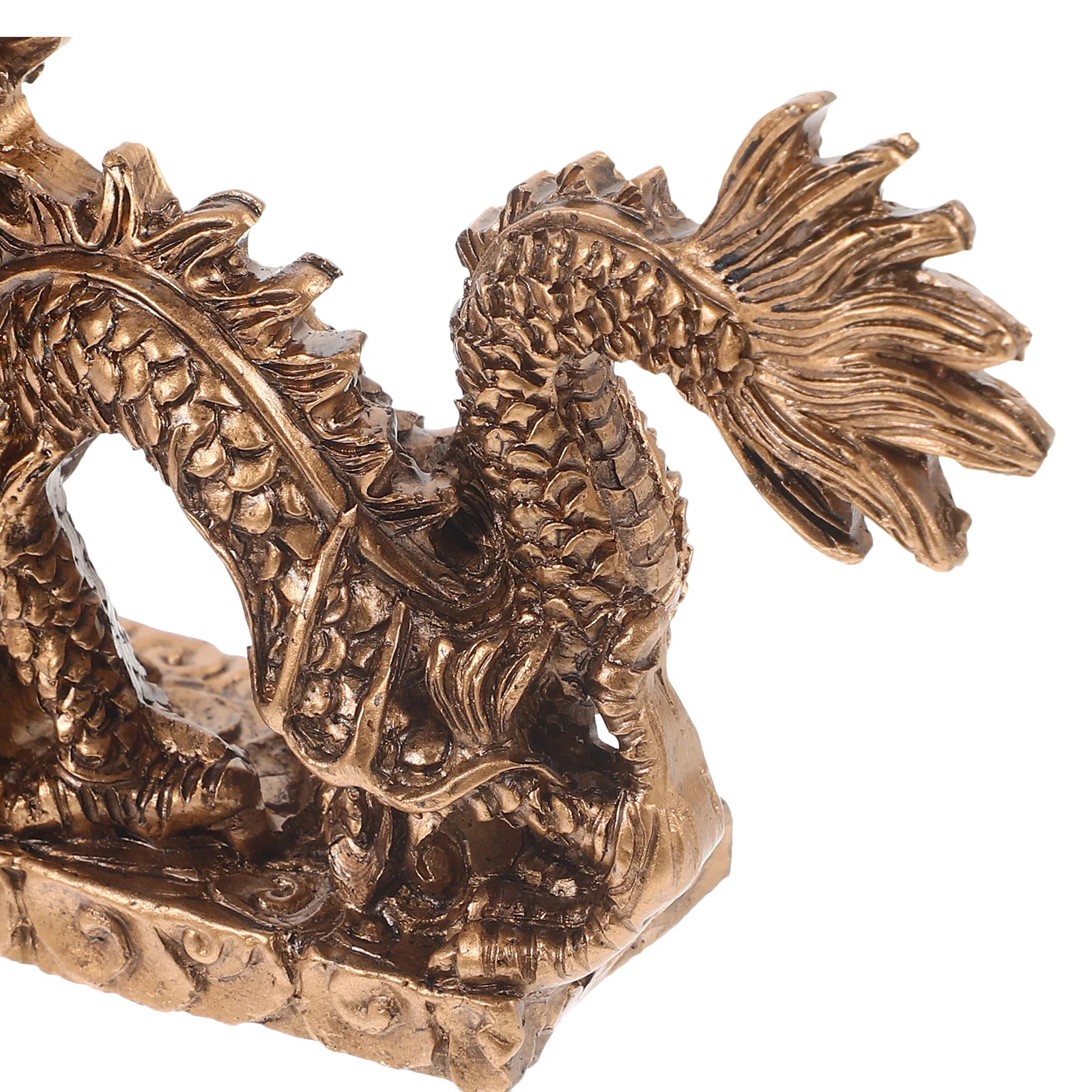 

Resin Dragon Statue Chinese Dragon Desktop Decor Resin Craft Wealth Prosperity Ornament Wealth Prosperity Ornament