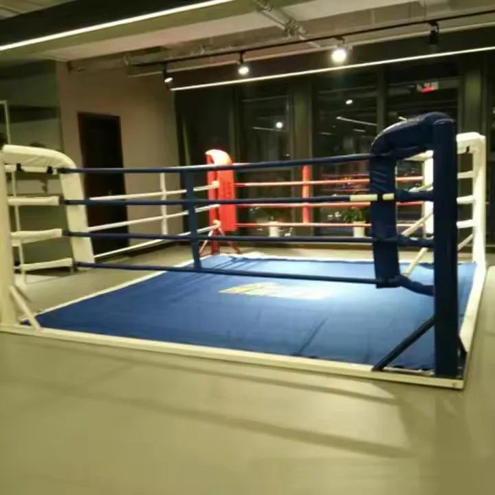 Anillo de boxeo profesional, venta directa de fábrica, anillo de boxeo de partido de Sparring, entrenamiento de artes marciales mixtas dobles