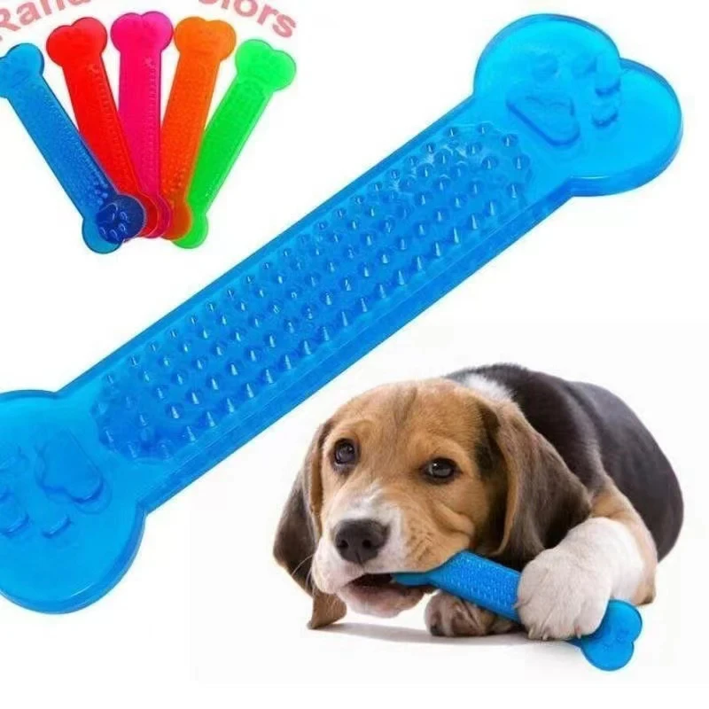 

Pet Dog Chew Toys Rubber Bone Toy Aggressive Chewers Dog Toothbrush Doggy Puppy Dental Care For Dog Pet Accessories