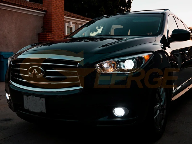 لإنفينيتي QX60 JX35 2012 2013 2014 2015 ممتاز ضوء النهار الترا برايت COB Led عيون الملاك عدة خواتم هالة