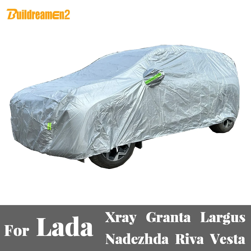 

Full Car Cover For Lada Xray Granta Largus Vesta Nadezhda Riva Auto Outdoor Sun UV Snow Rain Dust Protection Cover Windproof