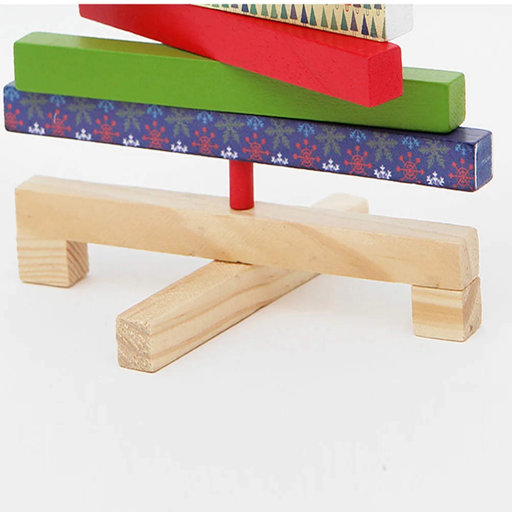 

Christmas Tree Wooden Rotation Decor Size S Desktop Ornament for Store Office Home Holiday Decoration Wooden Christmas Ornaments