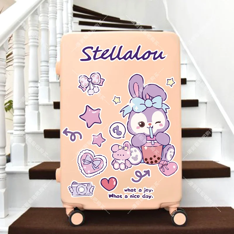 ディズニー漫画ダッフィーかわいいステラルー誕生日プレゼント、車のスクラッチマスク装飾、冷蔵庫、トイレ装飾ステッカー