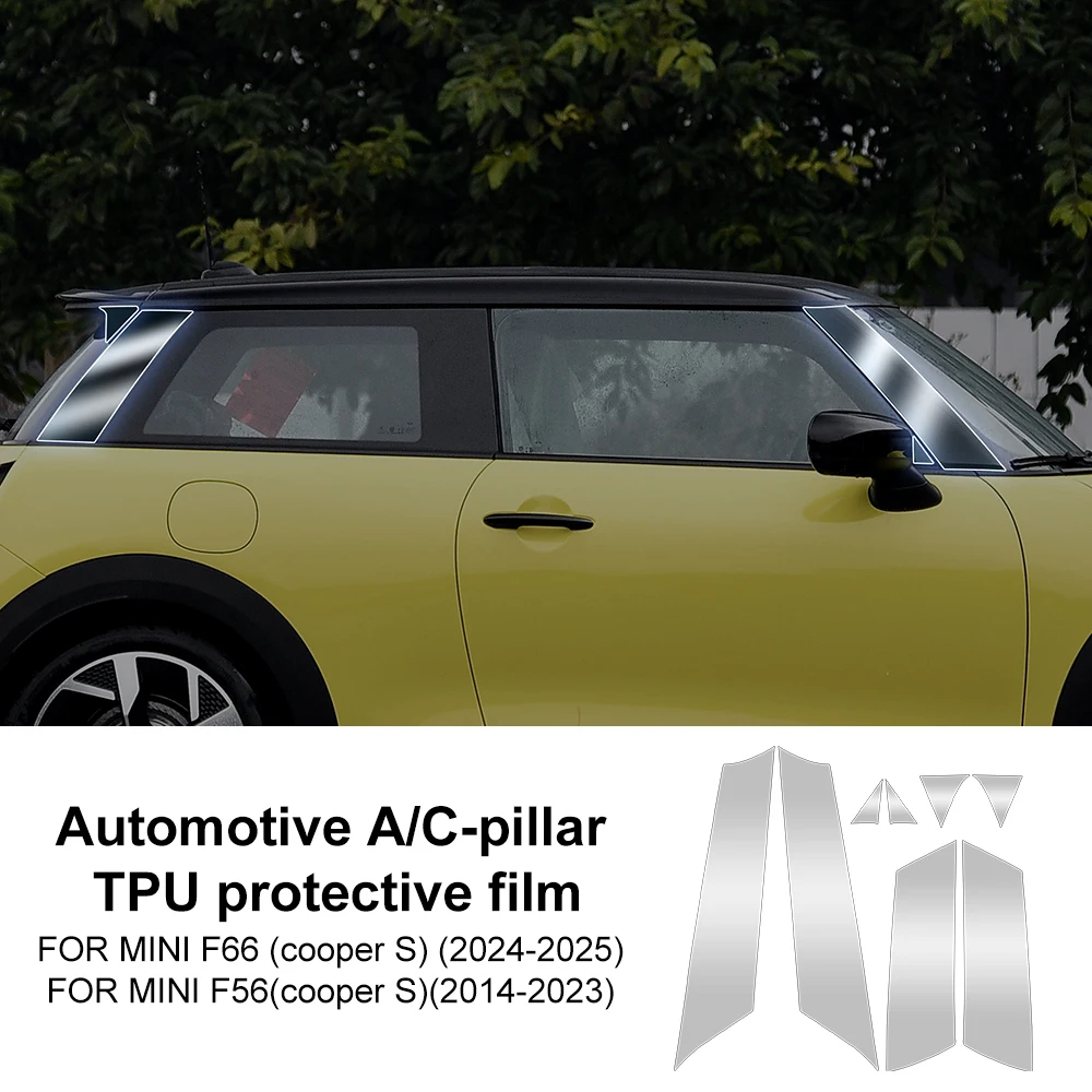 

ТПУ для Mini Cooper S F66 2024 2025 F56 2014-2023, защитная пленка для окон автомобиля A B C, наклейка против царапин, прозрачная
