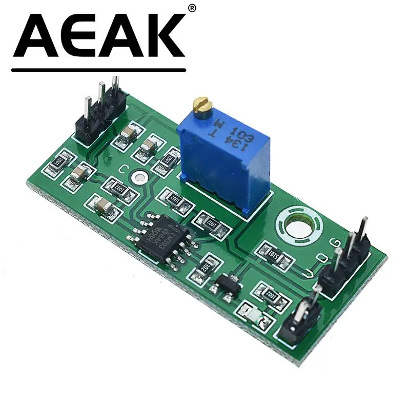 AEAK LM393 3.5-24V moduł komparatora napięcia wysoki poziom wyjściowy analogowy komparator sterujący z diodą LED