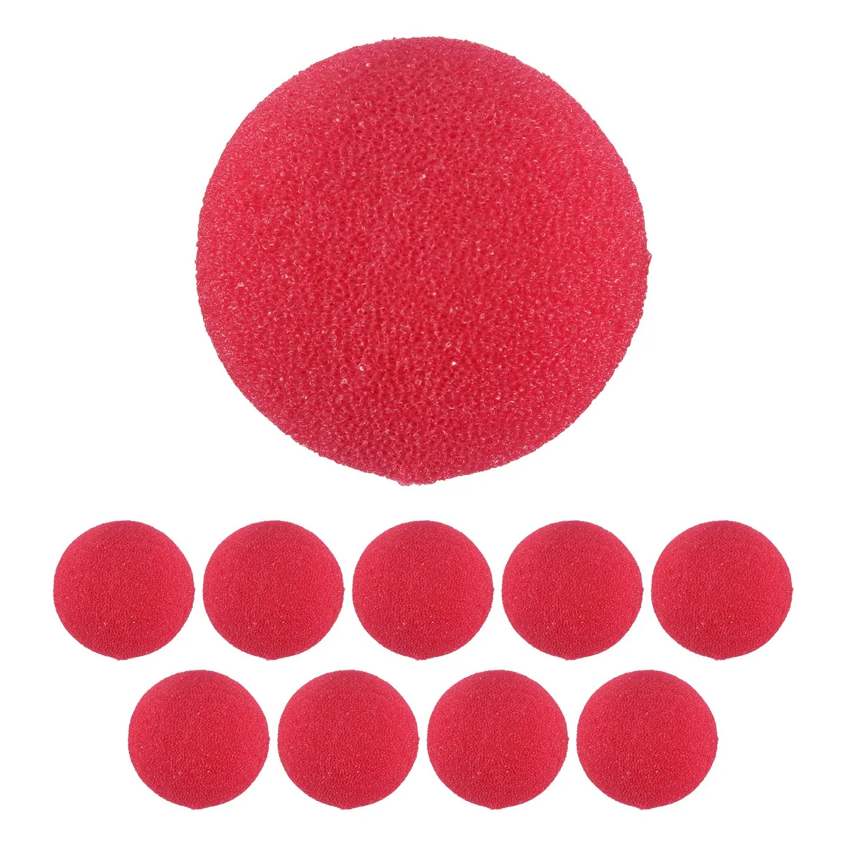 ABNP 10Pcs Adorable Red Ball Sponge Clown Nose for Wedding Decoration Christmas Halloween Costume Magic Dress Accessories