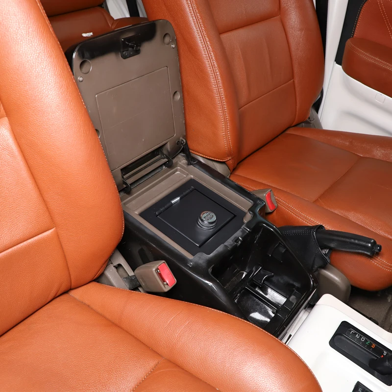 لتويوتا برادو/J90 1996 1997 1998 1999 2000 2001 2002 صندوق درابزين آمن صندوق كلمة مرور السيارة سبائك الألومنيوم الأسود 1 قطعة #4