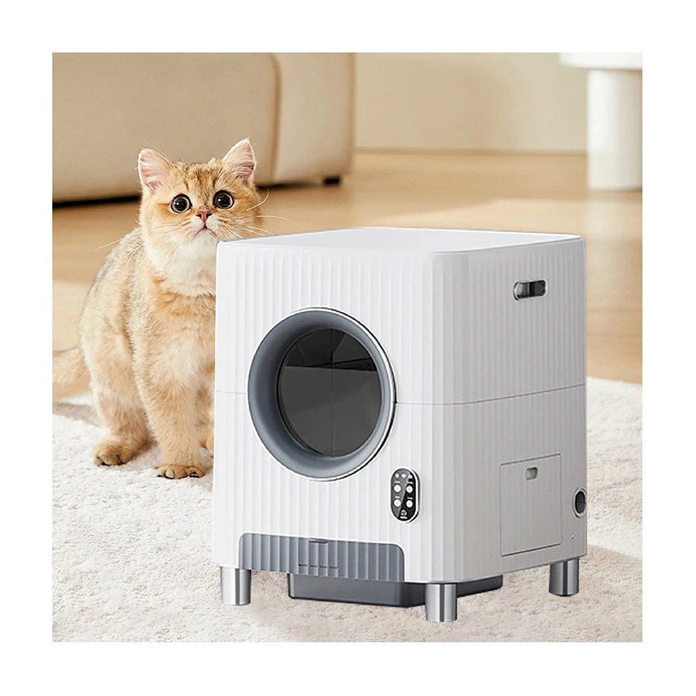 NEW Amazon Hot Pet Supplies  Automatic Self Cleaning Large Cat Litter Box Smart Cat Toilet