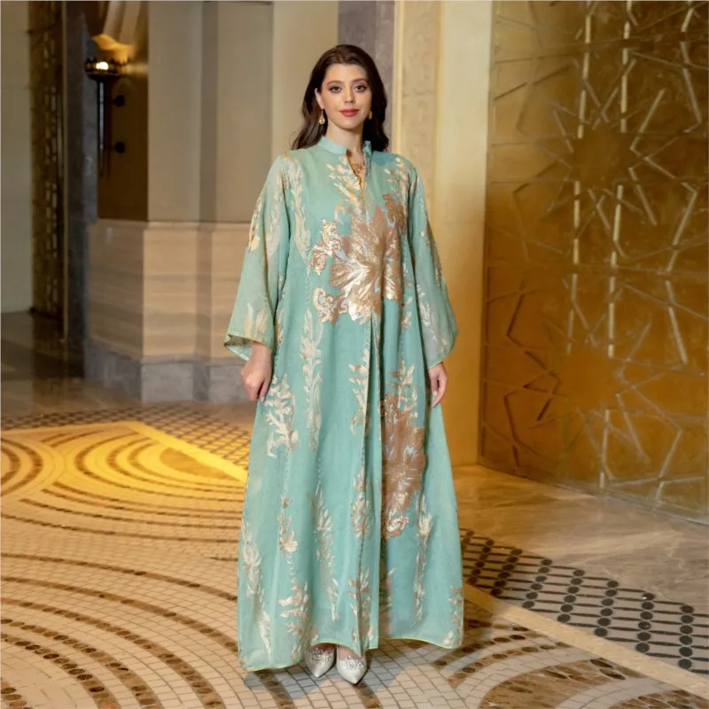 Midden-Oosten Vintage Rode Pailletten Feestjurk Rok Dameskleding