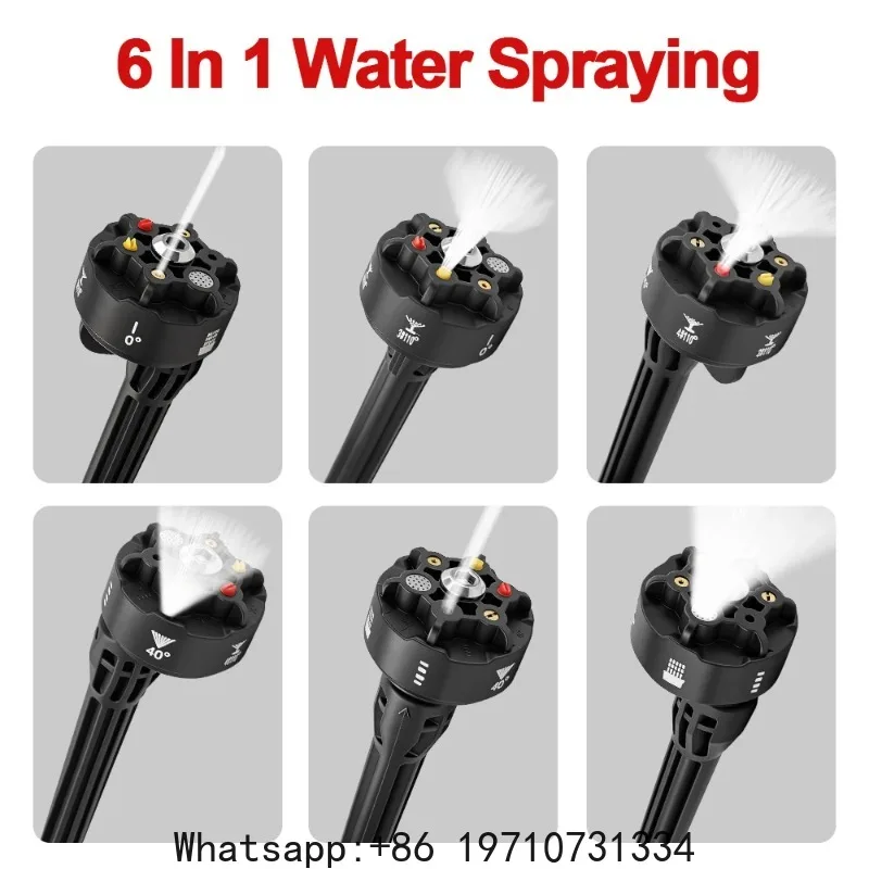 300Bar Brushless High Pressure Car Washer Powerful Cordless Water Gun 6 In 1 Garden Cleaning Washing Tool For Makita 18V Battery view 2
