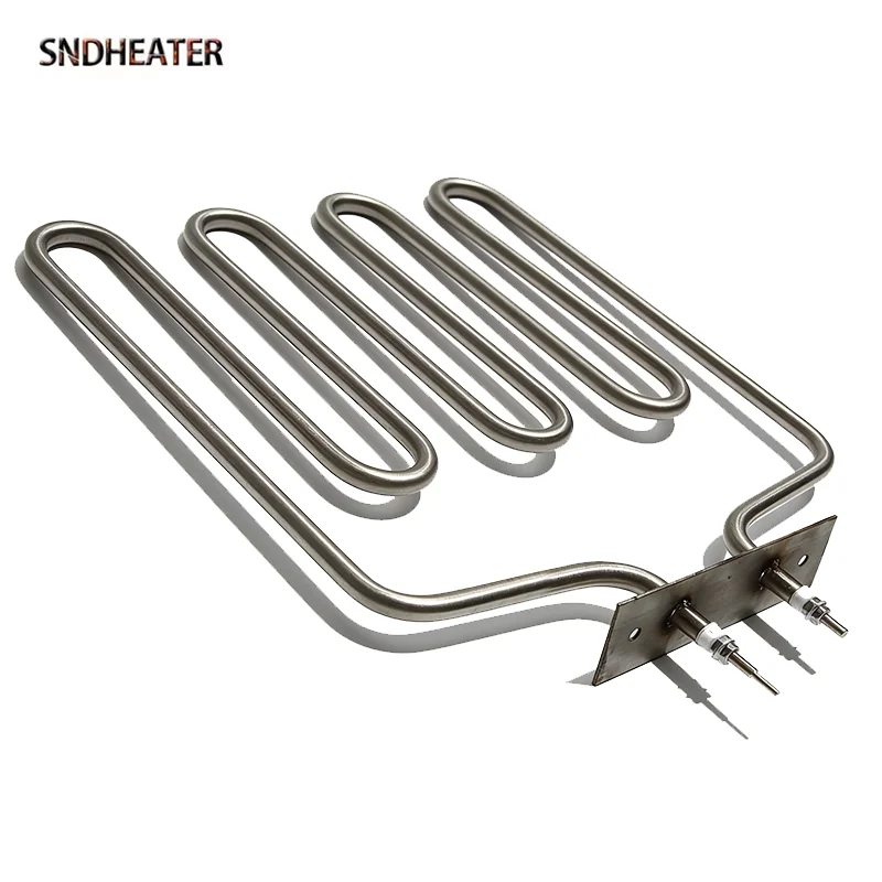 

SNDHEATER 230V 2KW Sauna Stove Air Heating Element 4U SS304 Baking Grill Oven Burning Heater Replacement with Flange 215x230MM