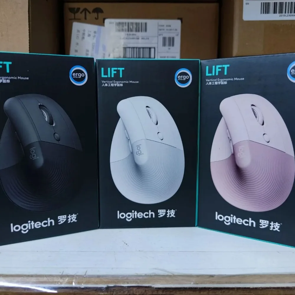 

Беспроводная эргономичная мышь Logitech Lift, 57. ° Вертикальный угол и поток мультиустройств, Bluetooth для удобного использования на весь день