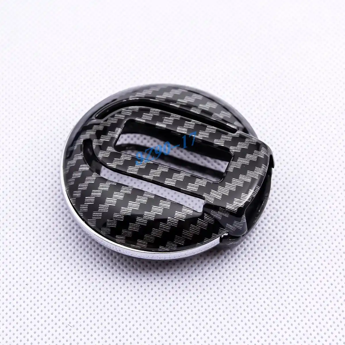 Carbon Fiber Car Key Fob Cover Case Chain Ring For Mini Cooper S One Countryman Clubman F54 F55 F56 F57 F60 view 6