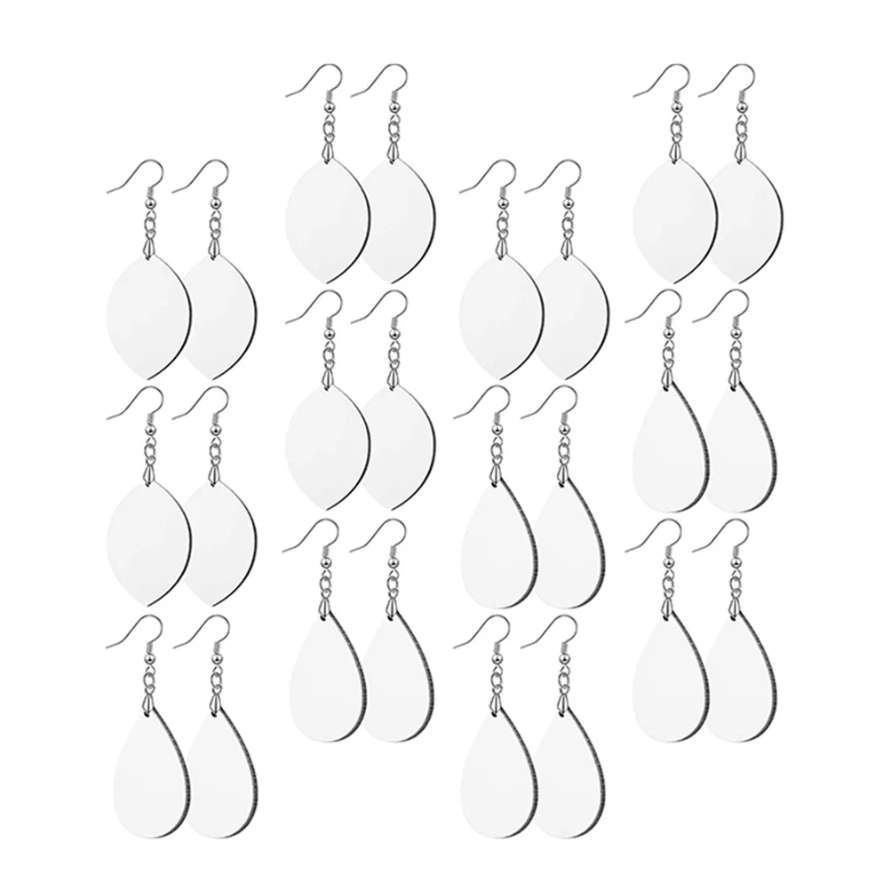 

1 Set Double-Sided Sublimation Blank Diy Heat Transfer Craft Ear Hooks Jewelry Making Accessory Handmade Materials