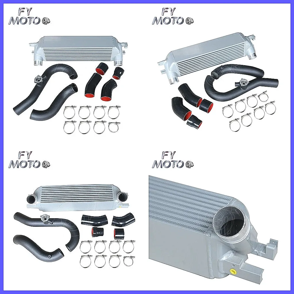 

For Ford Mustang Ecoboost 2.3T 2015+ Upgraded Intercooler & Charge Pipe Kit, Silver