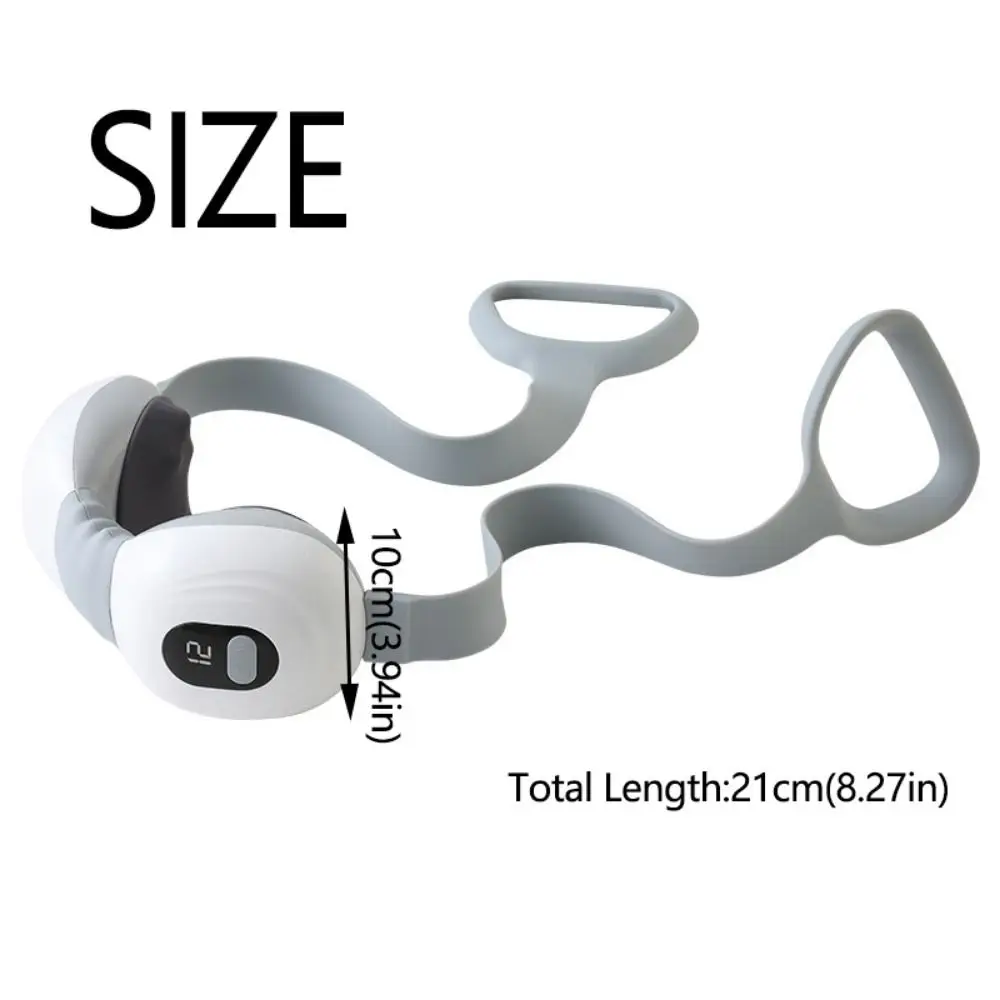 أداة تدليك عنق الرحم المحمولة 3 مستويات حرارية شاشة الكريستال السائل مدلك الرقبة الصغيرة مع مقبض مريح مدلك الظهر الكهربائية #6