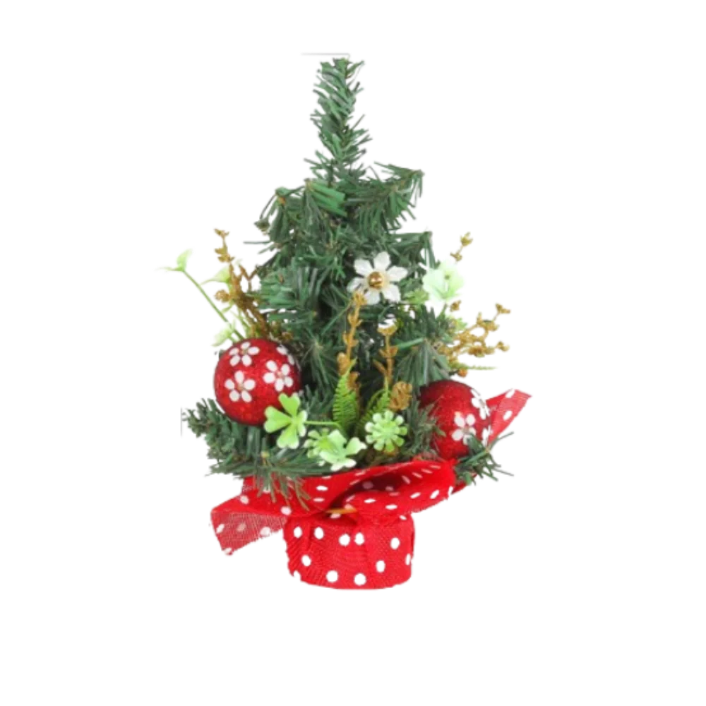 

25cm Mini Artificial Christmas Tree Festival DIY Handicraft Christmas Small Tree Plastic Xmas Pine Tree Merry Christmas Decor