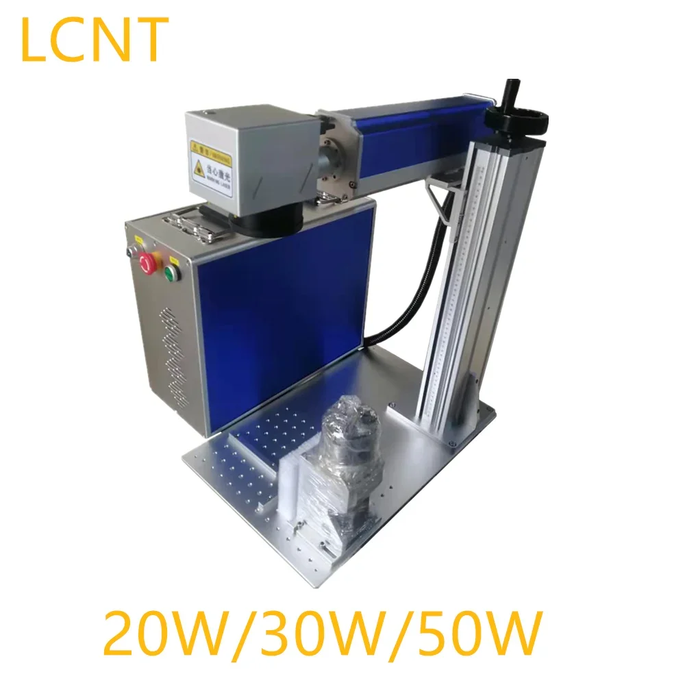 

Best Price . 20w/30w/50w/60w Fiber Laser Marking Machine , Metal Engraver With D80 Rotary For Gold Silver Copper Engraving