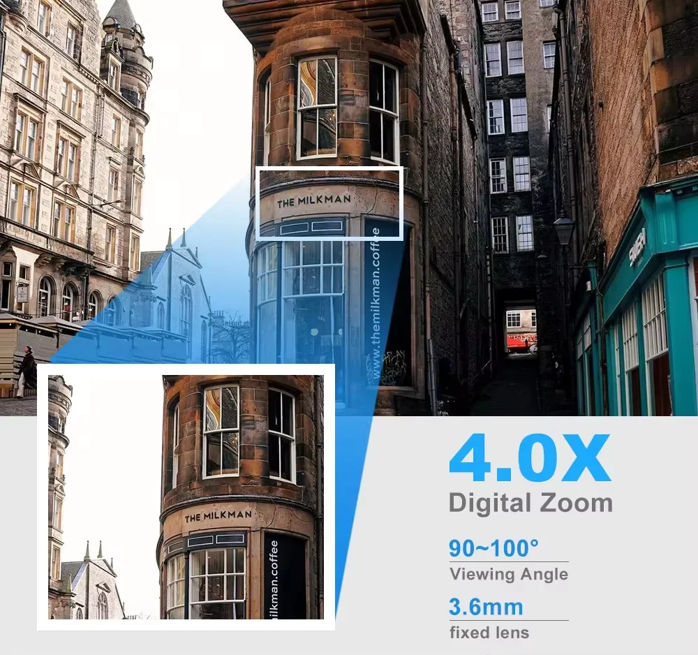 8MP واي فاي كاميرا IP 8X التكبير الرقمي AI تتبع الإنسان كاميرا مراقبة اتجاهين الصوت HD ليلة اللون مراقبة أمن الوطن CCTV #3