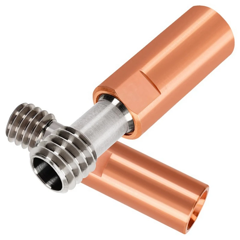 M6 스레드 등급 5 티타늄 및 구리 스로트, 4.1mm 보어, 대부분의 소모품, MK7/8 엔더 3/3 V2/5, CR-10/20 용, 2 개