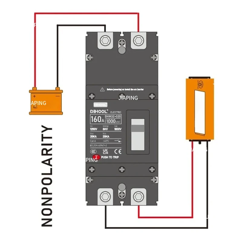 Geschikt voor gegoten behuizing DC-stroomonderbreker DC1000 DC1500V omvormer / beschermer zonne-scheidingsschakelaar