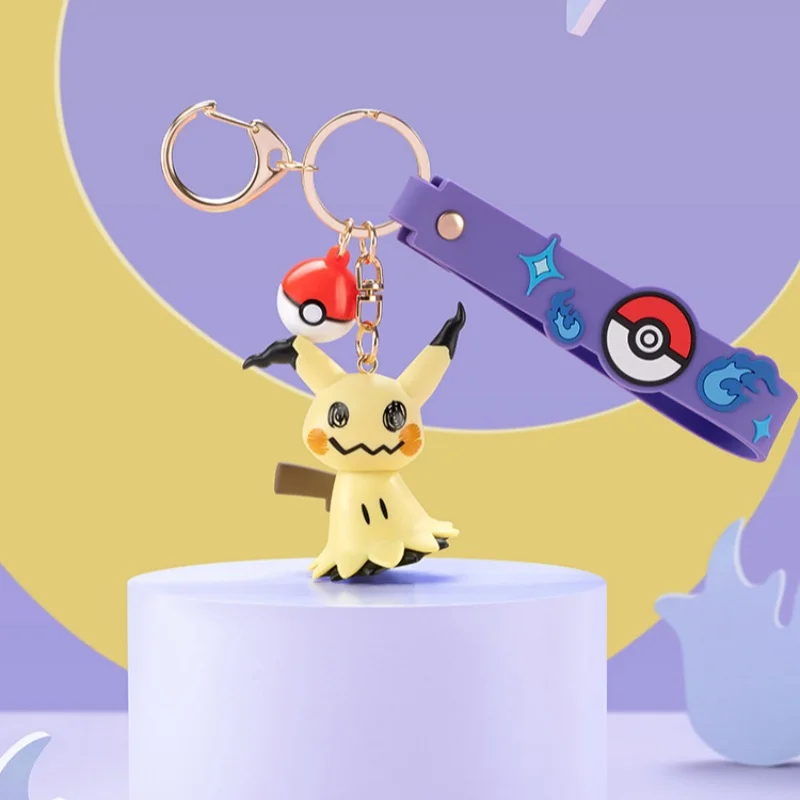 

Funism Pokm Keychain Snorlax Couple Pendant Pikachu Gengar Bag Hanging Ornament Decorative Cute Cartoon Charm Gift
