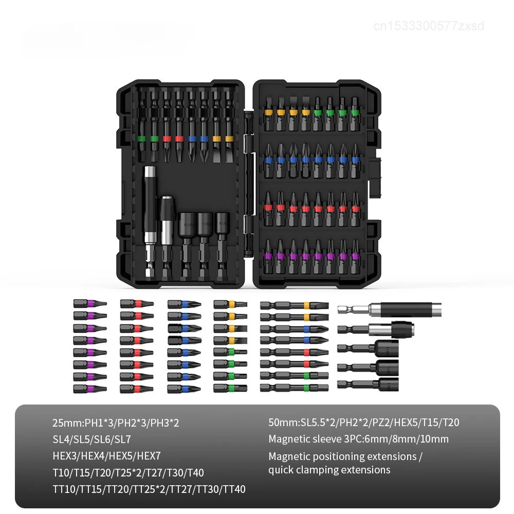 Xiaomi-NANWEI Multifunction Screwdriver Case Kit, Home Ferramenta de Trabalho, Bits Parafuso, Combinação de Reparação, Deluxe Edition, Acessório