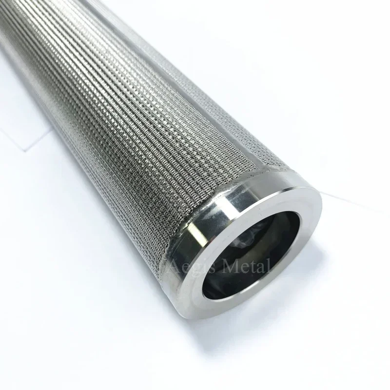 Sintered wire mesh sus316l stainless steel solvent trap fuel filter sintered 1 micron filter