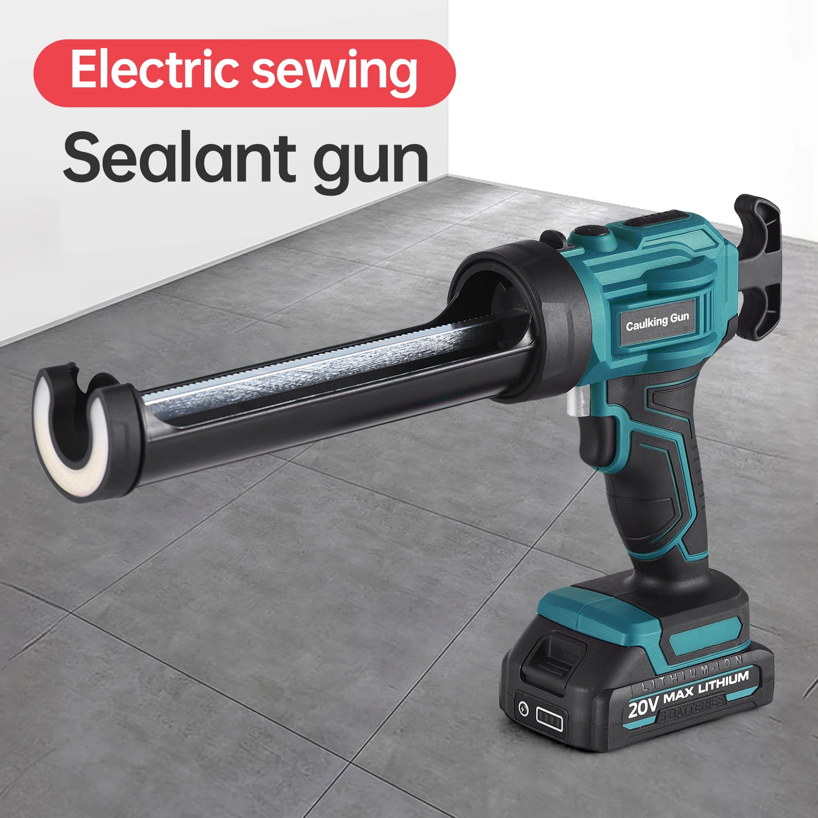 آلة السد اللاسلكية 20 فولت مجموعة أدوات السد الكهربائية المحمولة باليد 4 سرعات قابلة للتعديل وتصميم ضوء LED لملء الختم #2