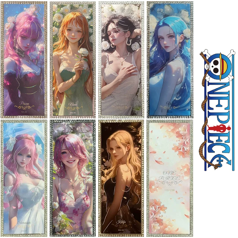 

Аниме One Piece Nami Vivi Hancock Perona Reiju Shirahoshi Kalifa Алмазные карты Коллекционные карты Игрушки Подарки на Рождество и день рождения