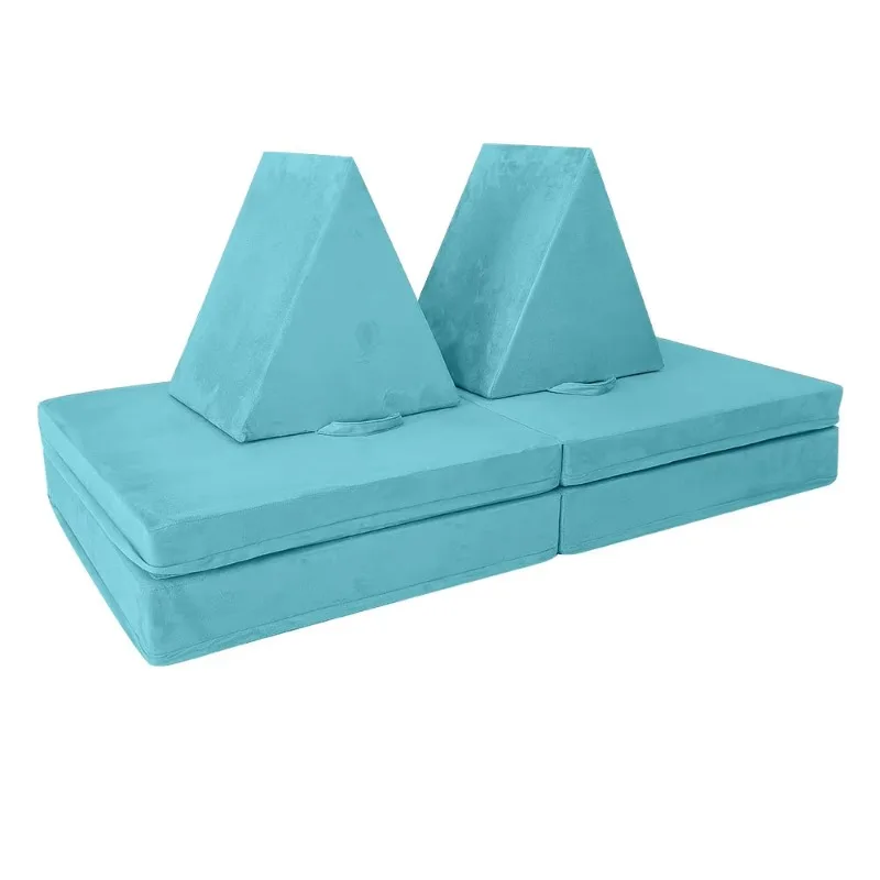 Sofá infantil do jogo da espuma, tampa impermeável do camurça