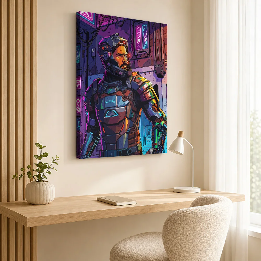 The Callisto Protocol Framed Canvas Print Poster Custom Photo Gaming Anime Wall Art for Teen Bedroom Decor Gift for Collectors