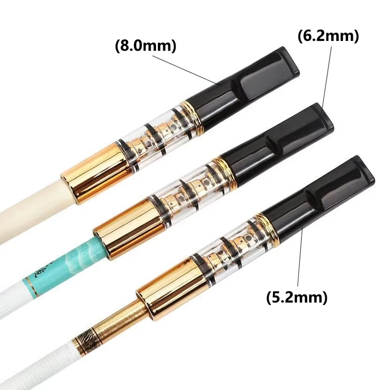 Circulating Washable Triple Filters For Cigarettes Cigarette Filter Cigarettes Tube Accessories Smoke Smoking Anti Tar