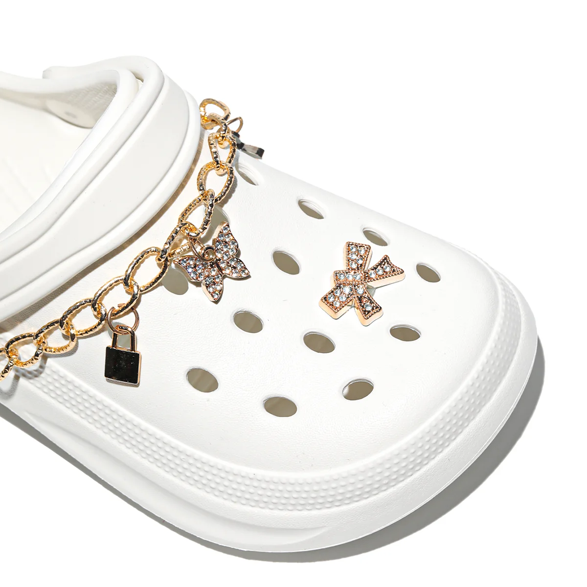 Kids Slip-On Clogs and Mules - Breathable, Waterproof, EVA Garden Shoes with Decorative Chain for Beach and Everyday Wear 168