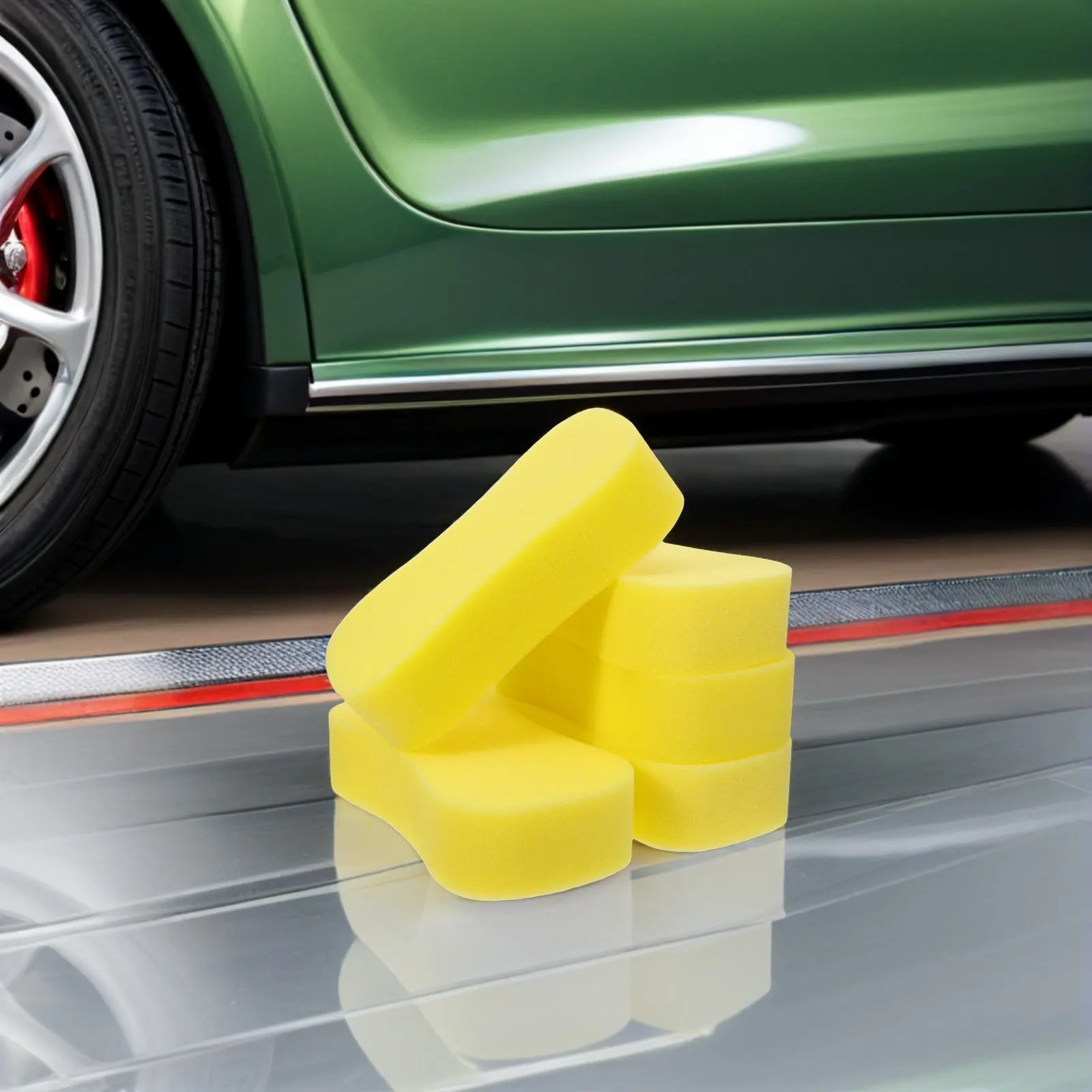 

Набор из 5 высокоплотных абсорбирующих губок 22x11x5 см, бережные к краске, стеклу, металлу, многоразовые, для автодетейлинга и универсального использования