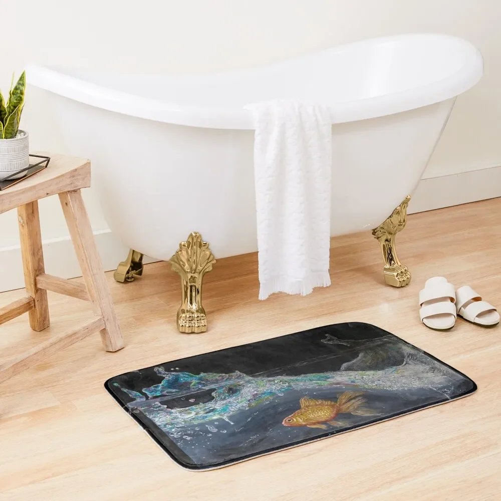 

Fish in Water Bath Mat Bathroom And Shower Products Rugs Living Room For Toilet Accessories For Shower And Services Mat