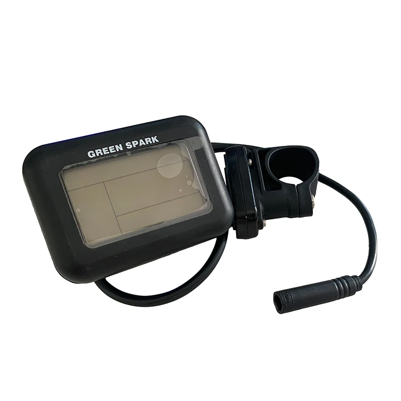 Green Spark-Electric Bicycle J-LCD Display, Waterproof Cable, Updated Parts, Bafang Conversion Kits, Bike LCD, 5Pin, 36V