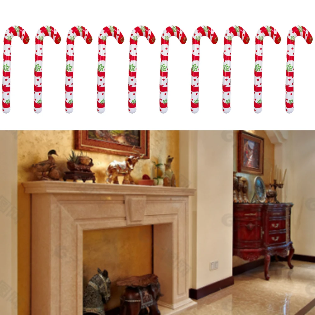 حديقة سياج في الهواء الطلق زينة عيد الميلاد نفخ قصب الحلوى 7.5 سنتيمتر سميكة لعوب اللمس مخطط تصميم لمسة غريب الأطوار #6