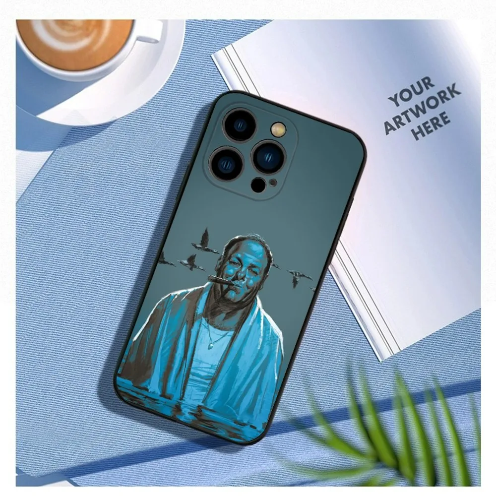 The S-Sopranos Phone Case For iPhone15,14,13,12 Mini 11 Pro XR,X,XS,MAX 7,8 Plus Silicone Cover Soft Black image 5
