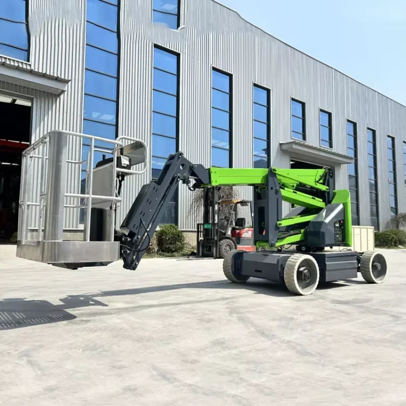 Aerial Lifts 360 Spin 10m 200kg Electric Boom Lift Platform Table Electric Diesel Hydraulic Cherry Picker Spider Boom Lift Genie - Image 3