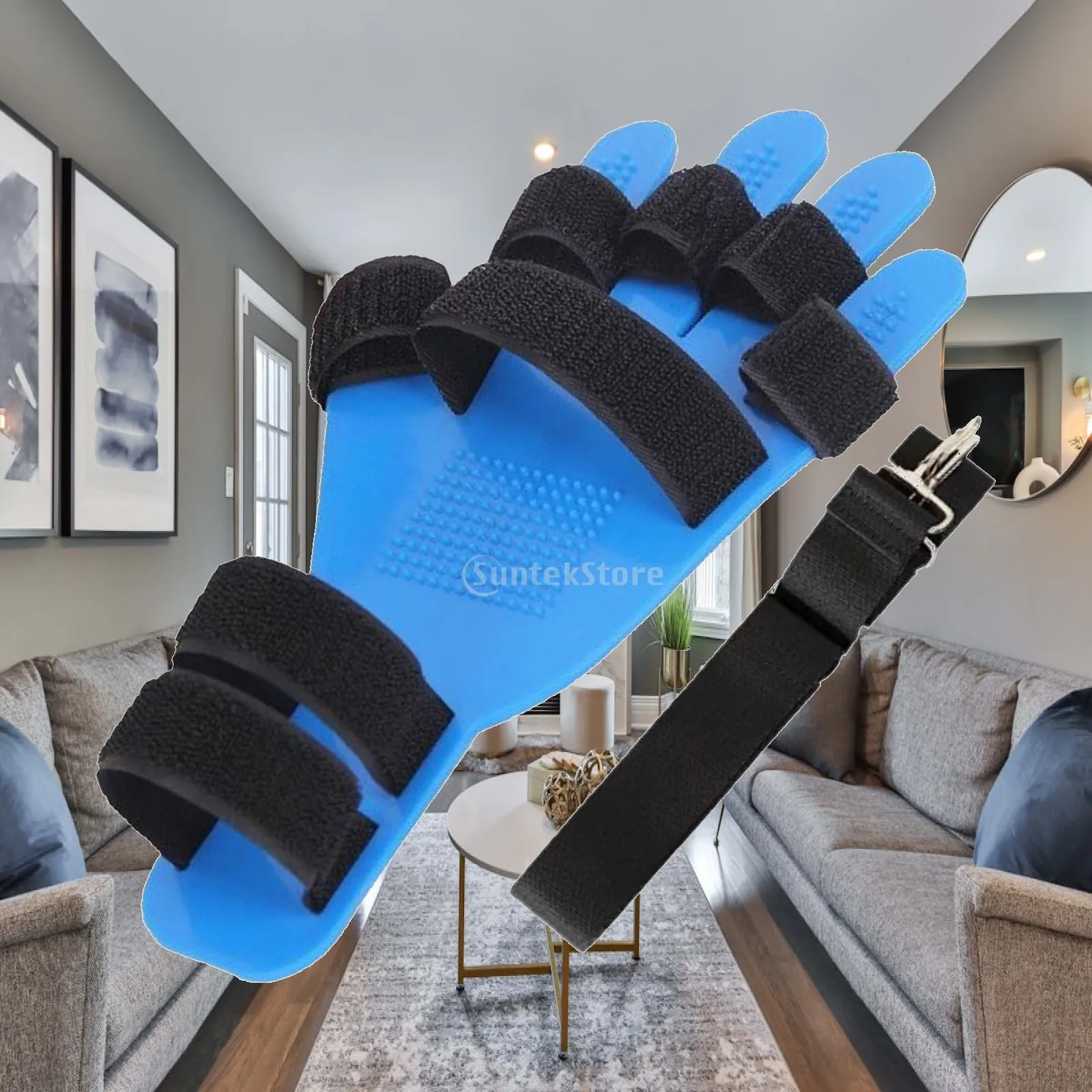 Finger Training Board Stroke Rehab Equipment with Belt Hand Orthosis