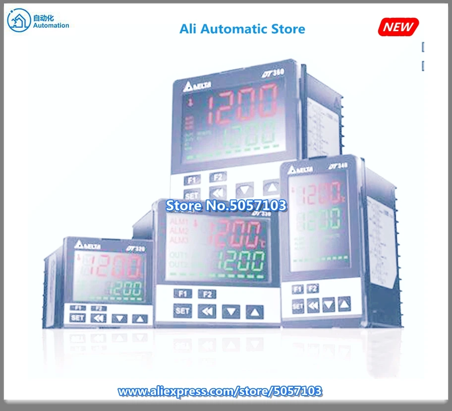 DT330LA-0200 LCD Display 72*72 PT Resistance Thermocouple Input Analog Input 0~10v Output 2 Alarm 256 Segments RS485 New